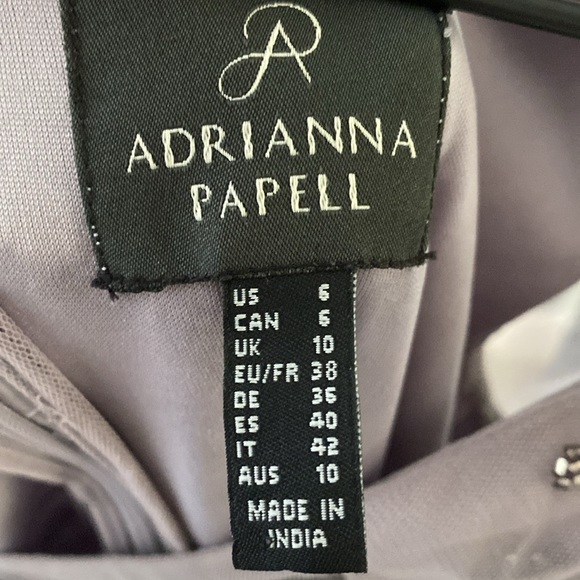 Adrianna Papell Sequin Flutter Sleeve Ball Gown - Picture 6 of 6